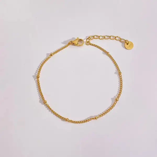 Gold 18K Plated Steel Geometric Bracelet For Women